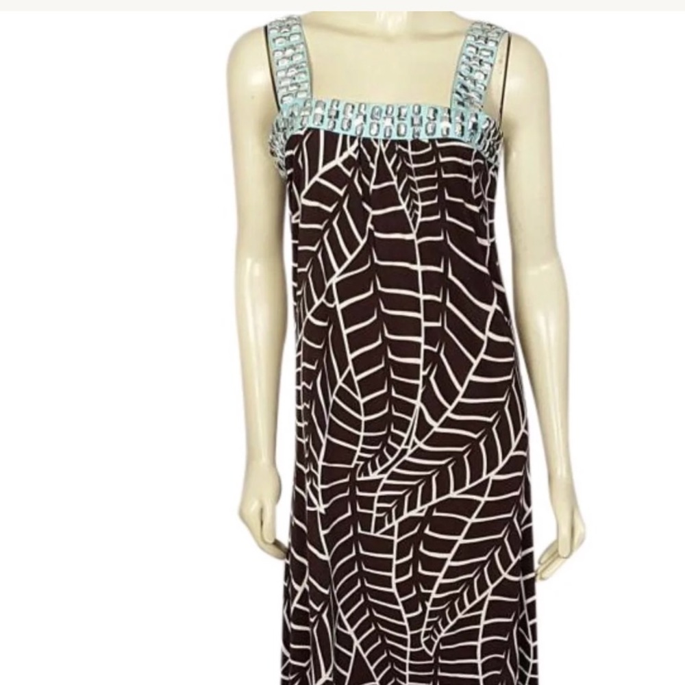Tory Burch Large Gemstone Sleeveless Dress
